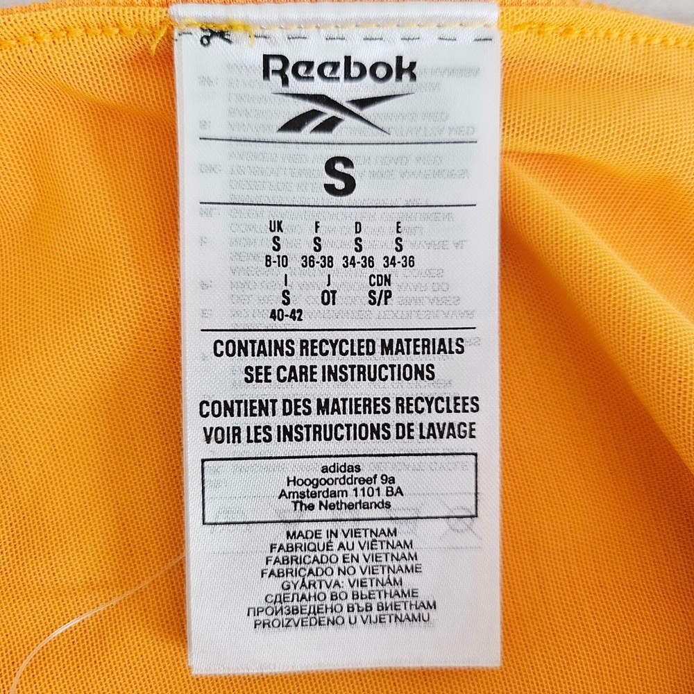 🆑️3/$15 Reebok Ribbed Square-Neck Crop Tank Top - Orange - Picture 5 of 9